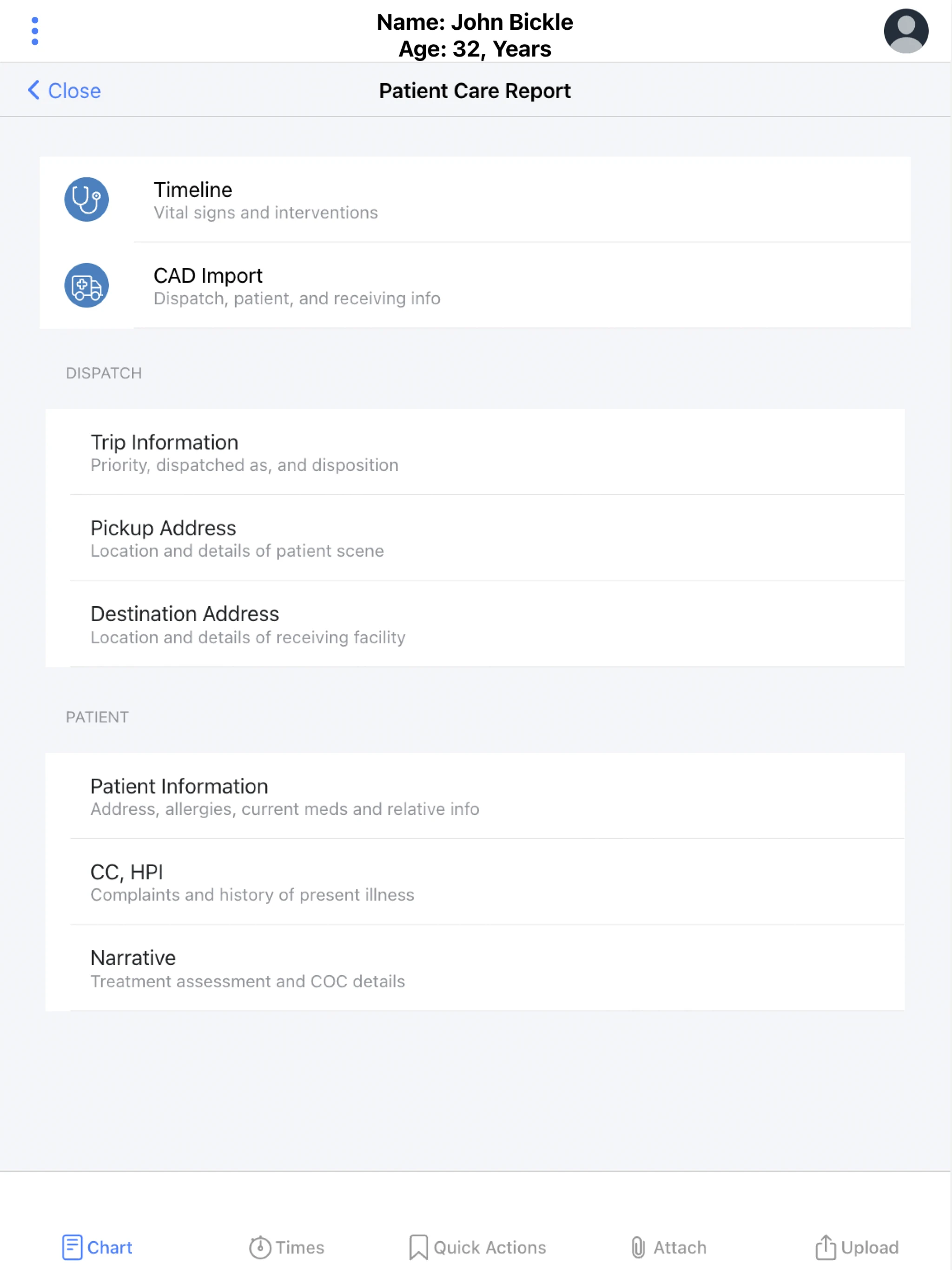 ZOLL emsCharts NOW screenshot